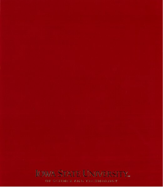 Iowa State Standard Red Glossy Folder